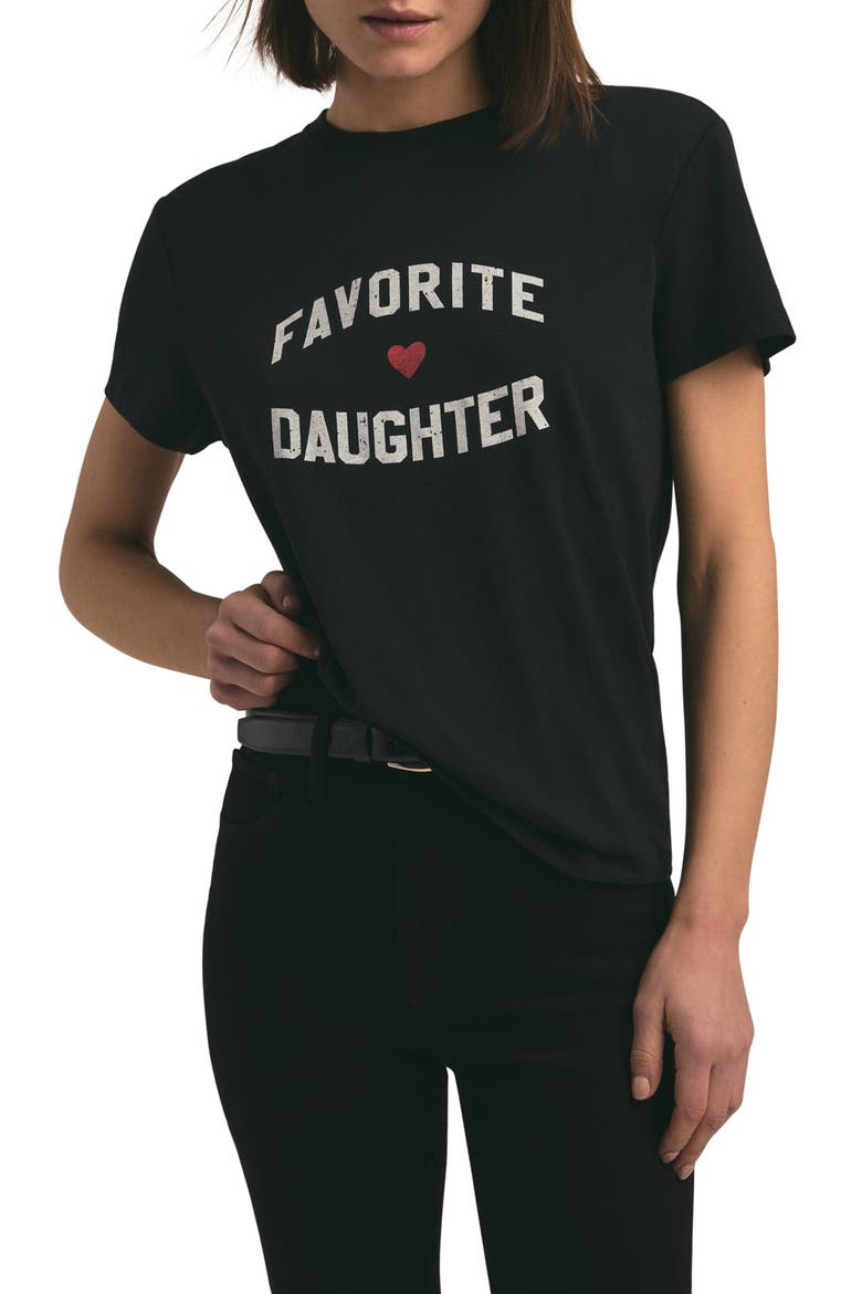 Graphic T-Shirt, Main, color, BLACK W/ WHITE