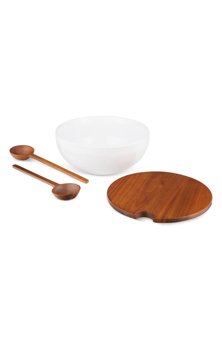 Nambé Duets Salad Bowl & Serving Set, Alternate, color, 