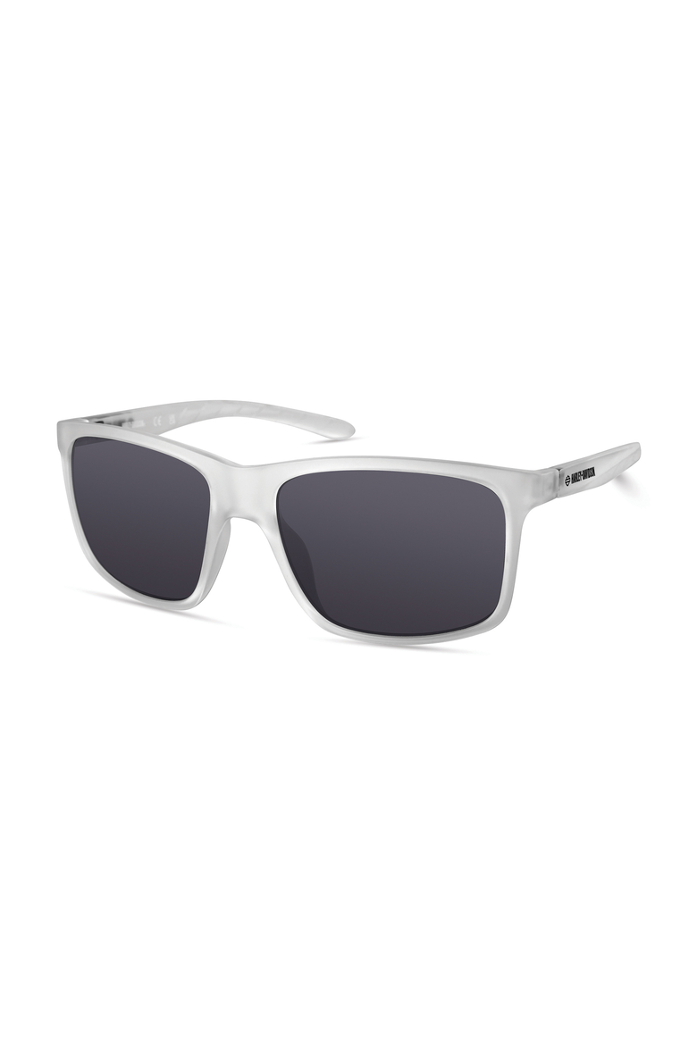 Rectangular Sport Sunglasses, Main, color, Crystal / Smoke