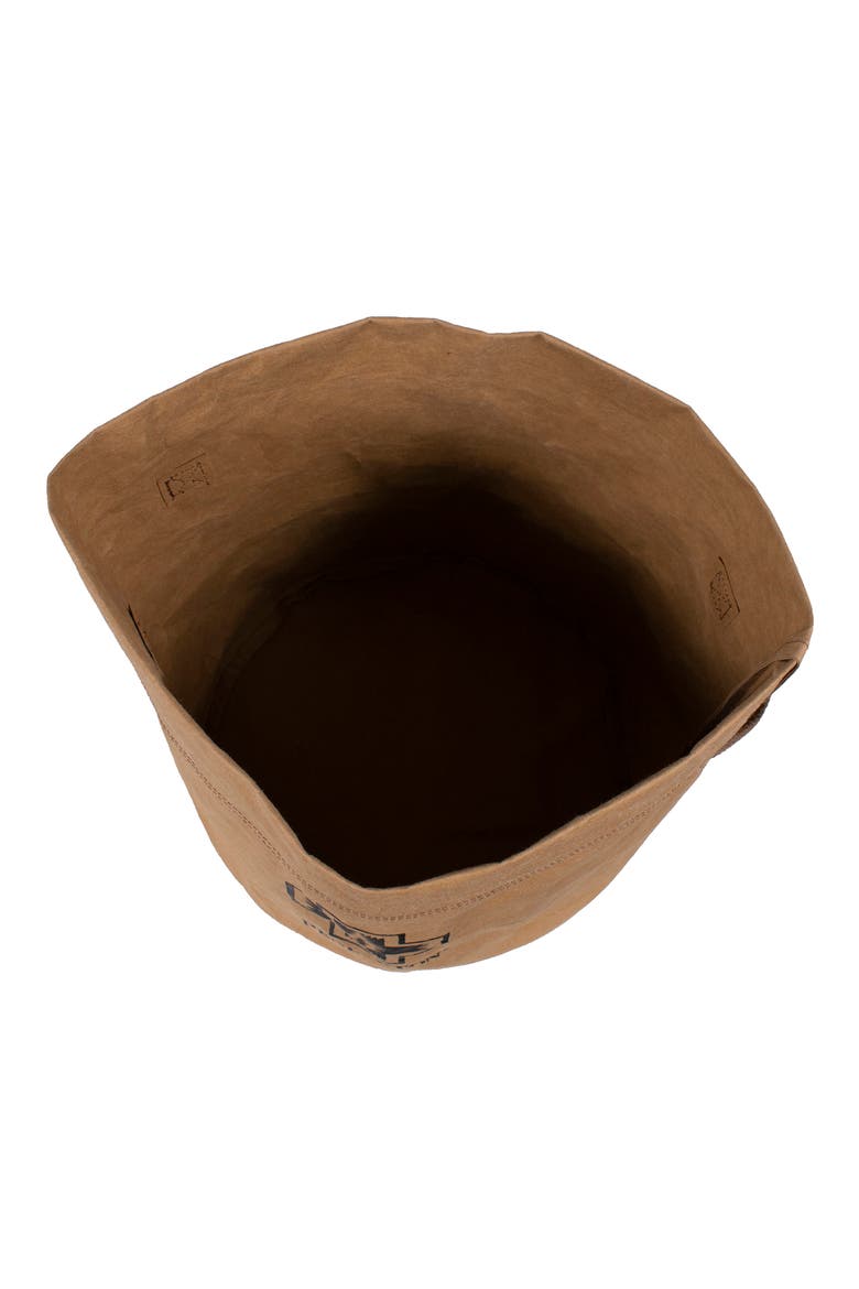 Washable Paper Pet Toy Bucket, Alternate, color, BROWN