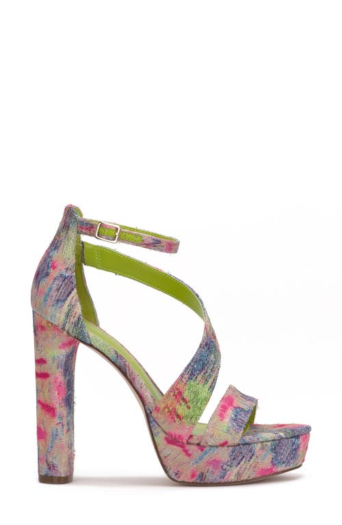 Jessica Simpson Iley Ankle Strap Platform Sandal In Garden Dream