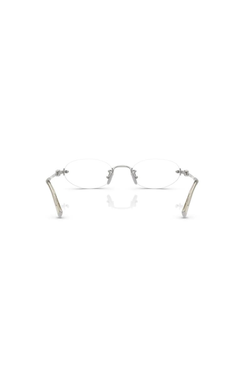 51mm Oval optical glasses, Alternate, color, Silver