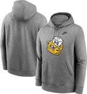 Nike Men's Nike Heather Gray Michigan Wolverines Legacy Logo Club Fleece Pullover Hoodie