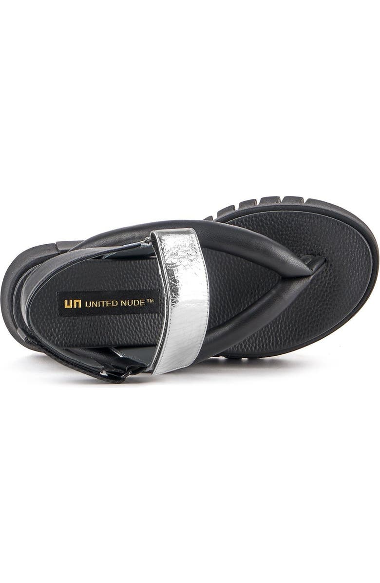 United Nude Delta Tong Sandals, Alternate, color, Silver