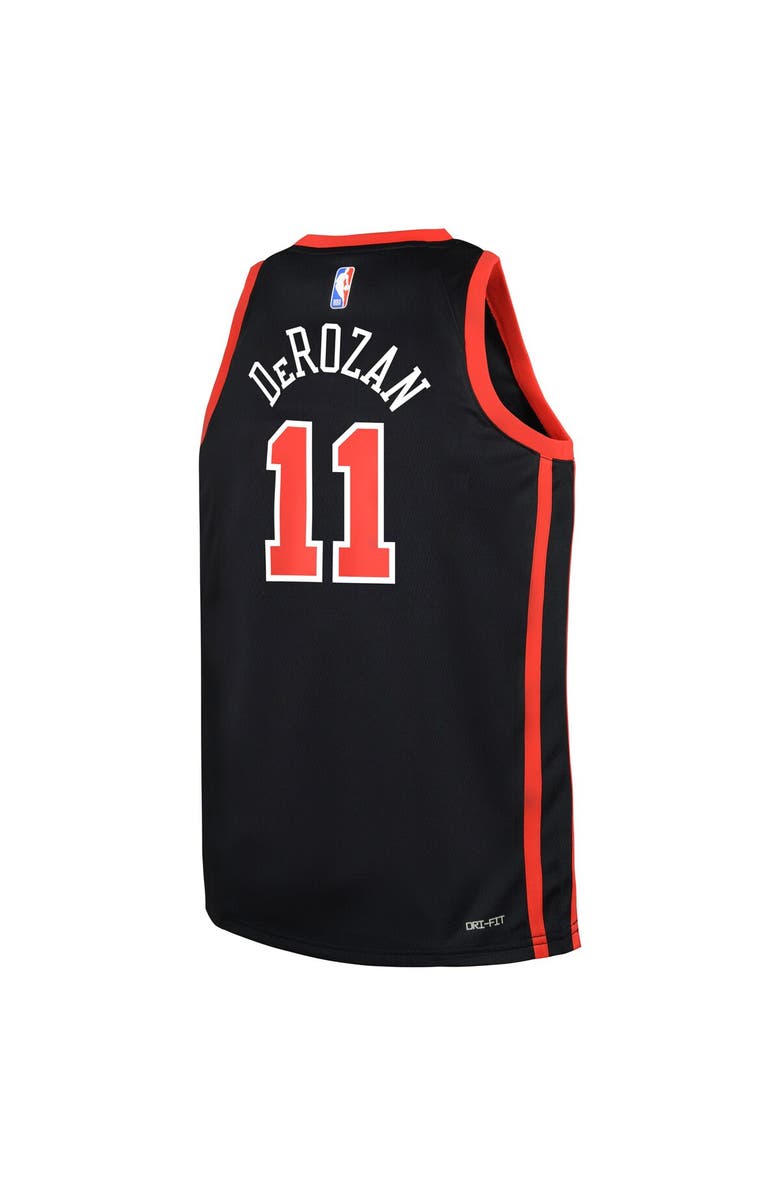Nike Youth Nike DeMar DeRozan Black Chicago Bulls  Swingman Replica Jersey - City Edition, Alternate, color, 