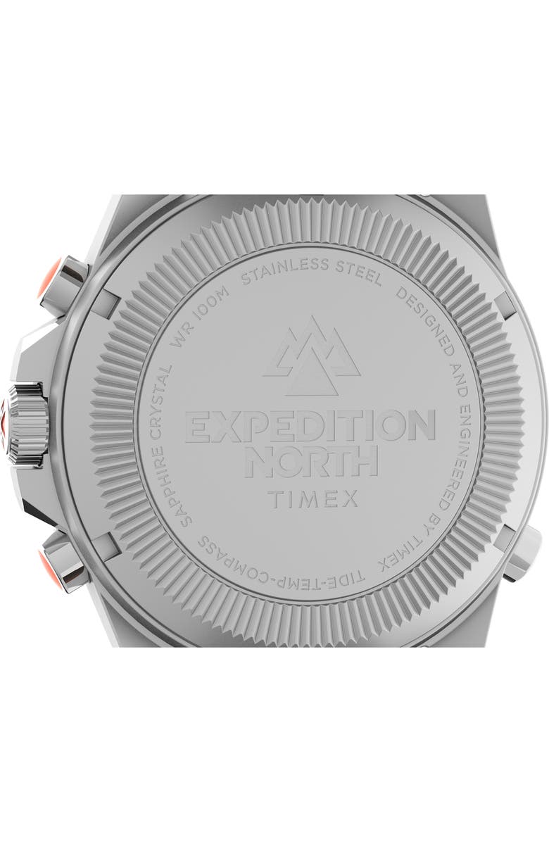 Timex<sup>®</sup> Expedition North<sup>®</sup> Tide-Temp-Compass Leather Strap Watch, 43mm, Alternate, color, 