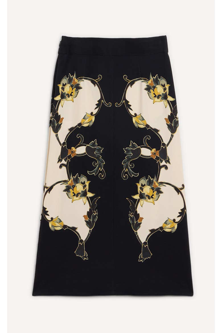 Santa Monica Skirt, Alternate, color, Buttercup Placée Black