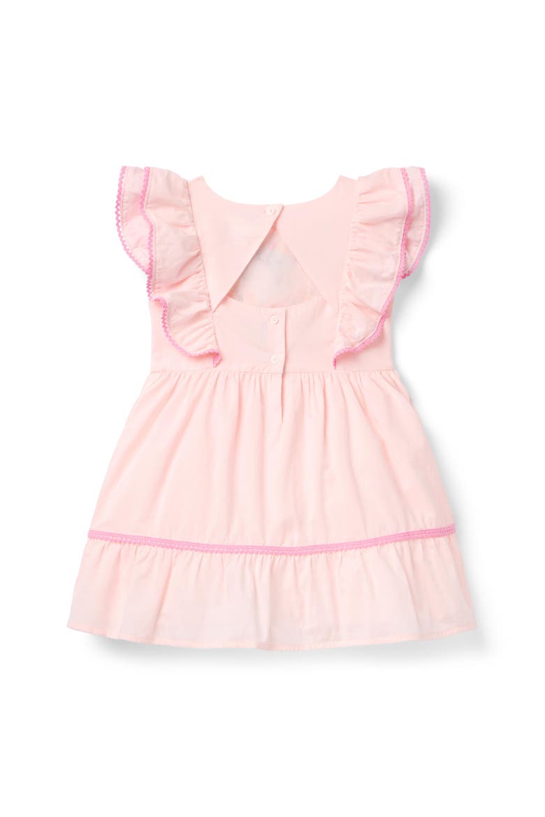 Embroidered Floral Ruffle Dress, Alternate, color, Pink