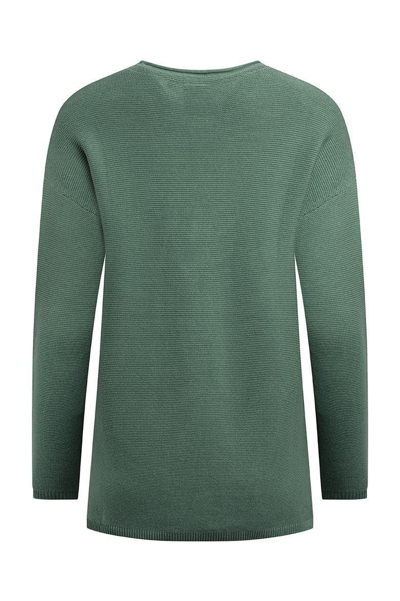 Dalla Knitted Crew Neck Jumper, Alternate, color, Dark Jade