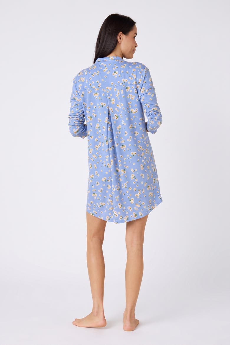 Floral Pima Knit Night Shirt, Alternate, color, Marguerite