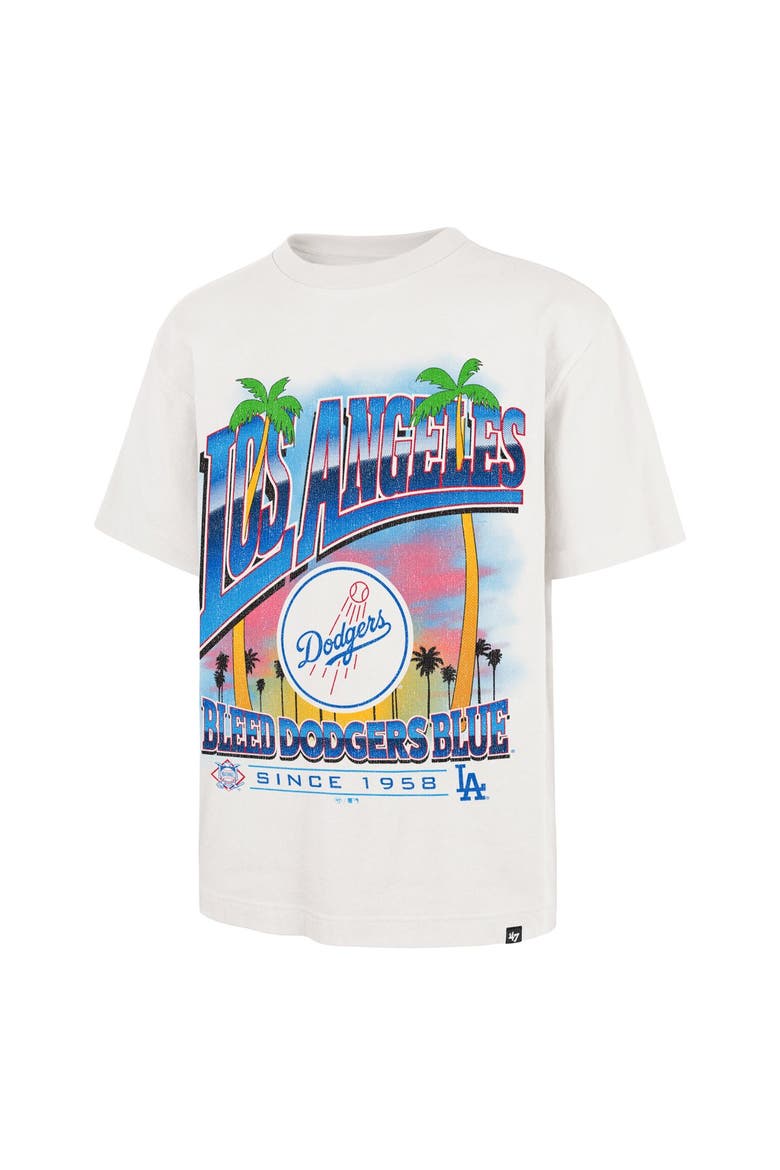 Men's '47 White Los Angeles Dodgers Regional Upland Foundation T-Shirt, Alternate, color, White