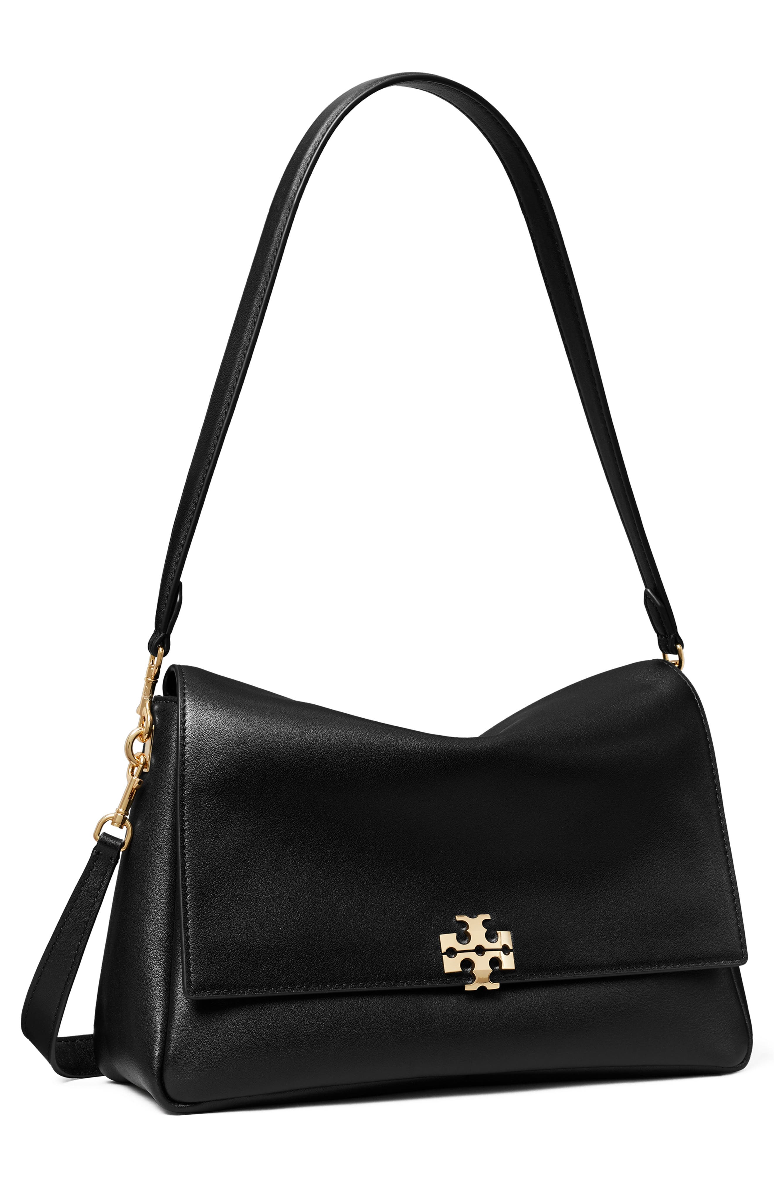 Tory Burch Charlie Leather Shoulder Bag, Alternate, color, 