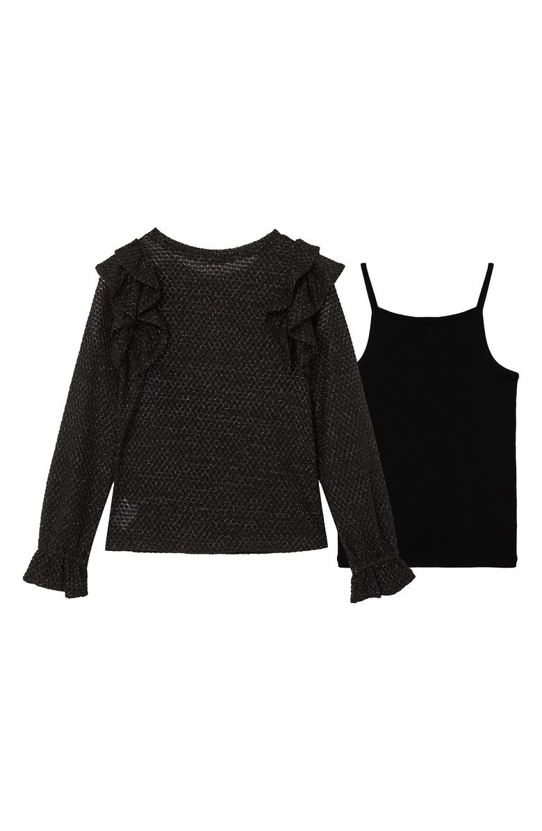 Habitual Kids Kids' Ruffle Top & Camisole Set, Alternate, color, 