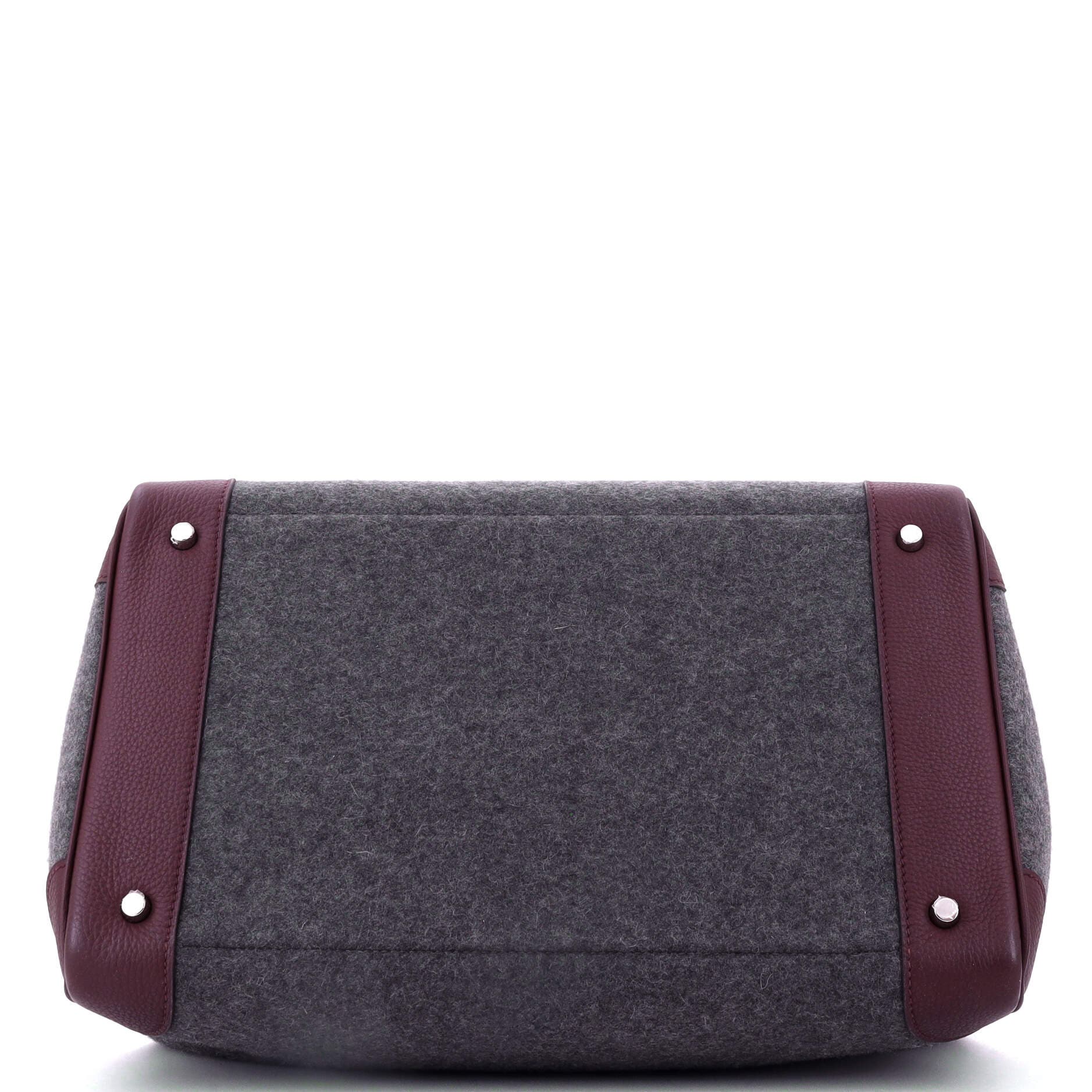 Pre-Owned Hermes Go Team HAC Birkin Bag Felt and Togo with Palladium Hardware 40, Alternate, color, 