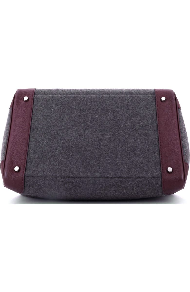 Pre-Owned Hermes Go Team HAC Birkin Bag Felt and Togo with Palladium Hardware 40, Alternate, color, Gris Moyen