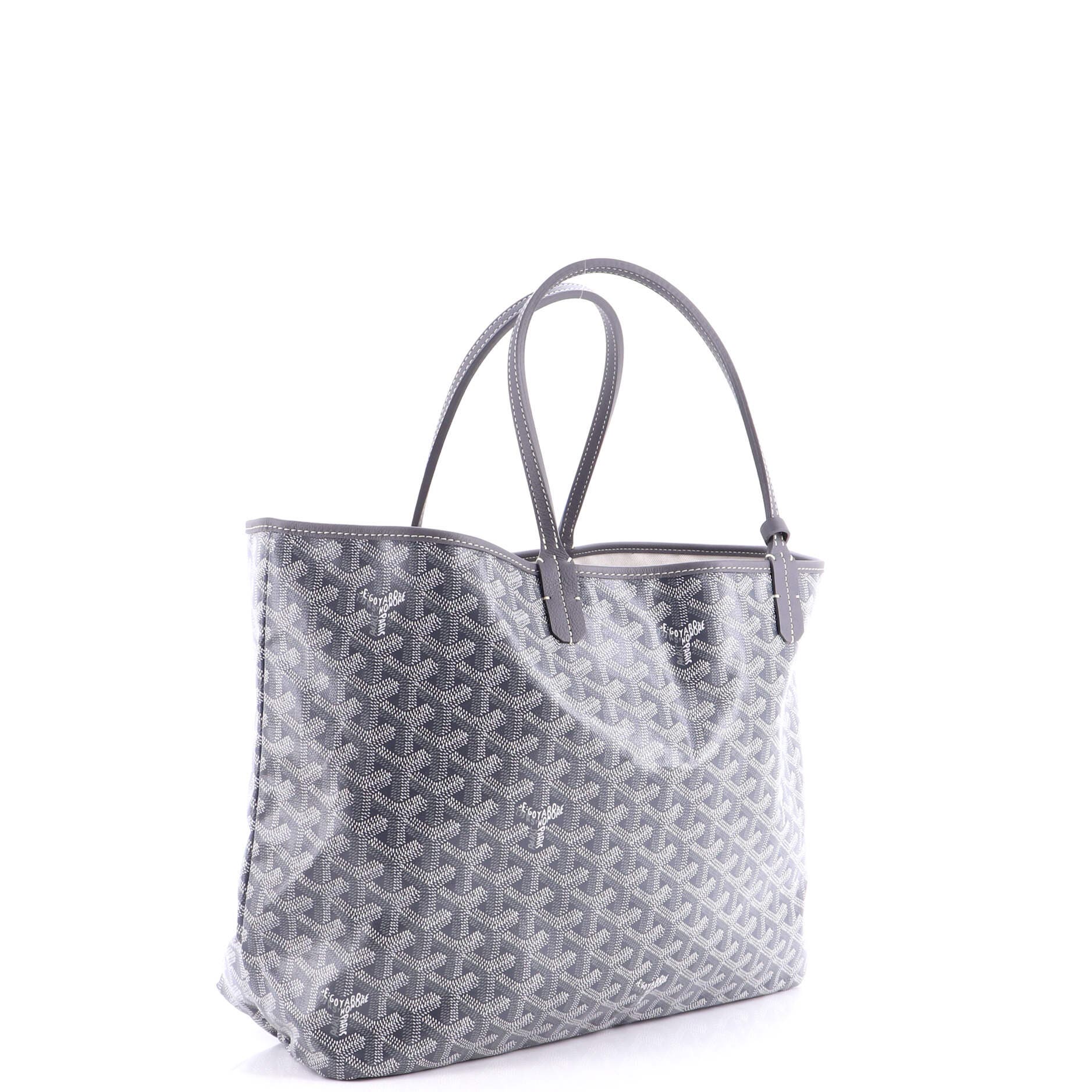 Pre-Owned Goyard Saint Louis Tote Coated Canvas PM, Alternate, color, Gray