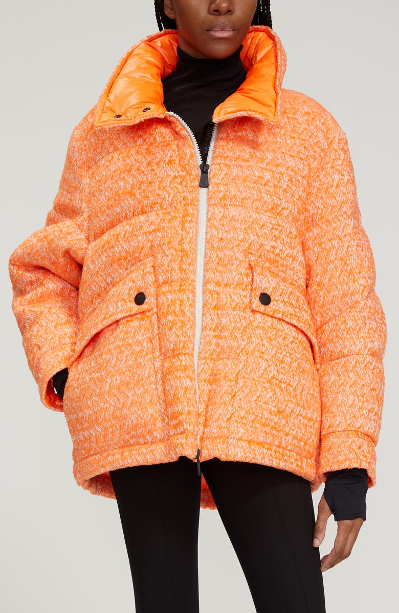 Moncler Grenoble Anteines Tweed Down Jacket, Alternate, color,