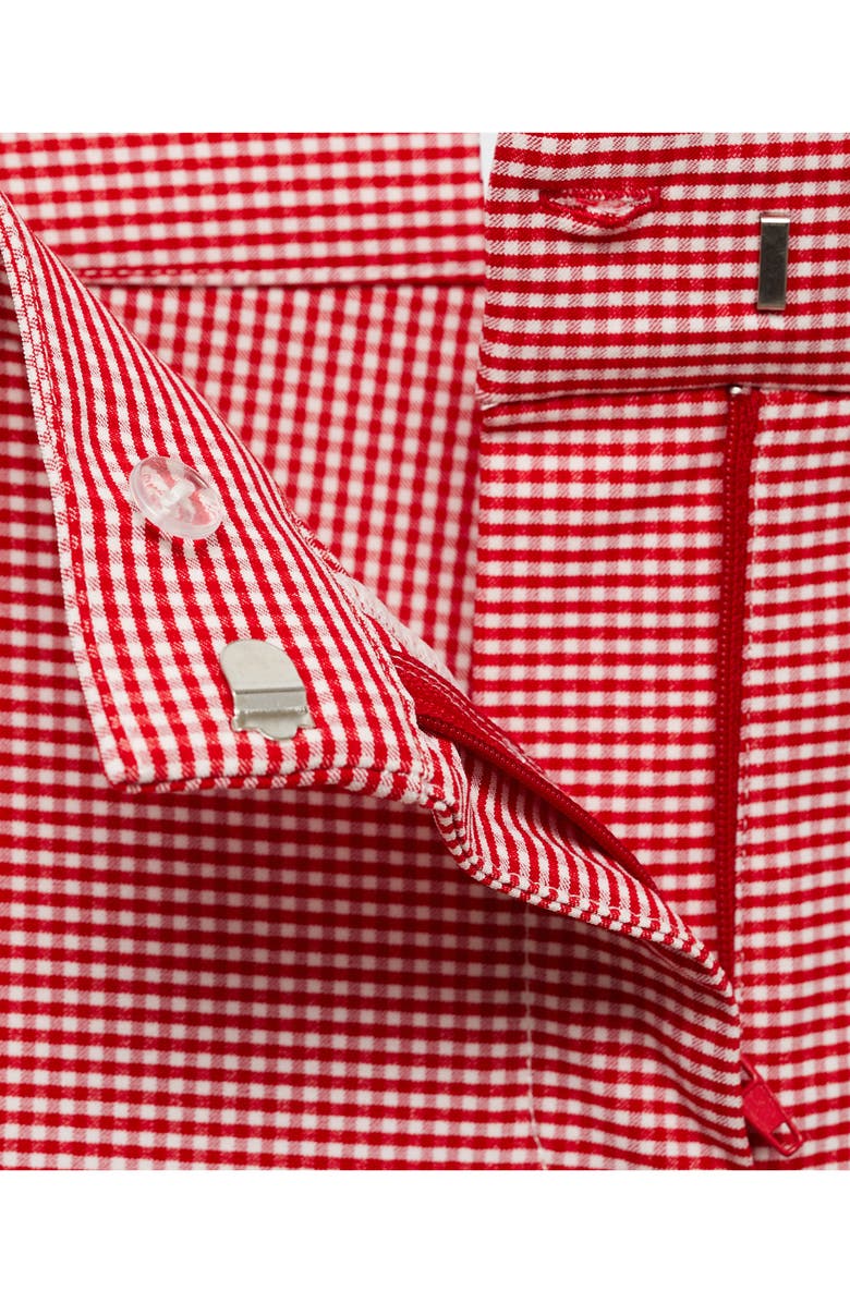 MANGO Gingham Crop Pants, Alternate, color, 