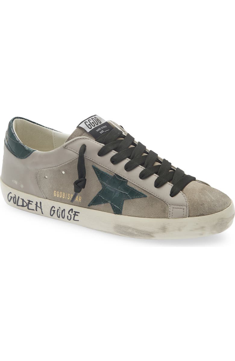 Golden Goose Super-Star Sneaker, Main, color, Grey/Beige/Green