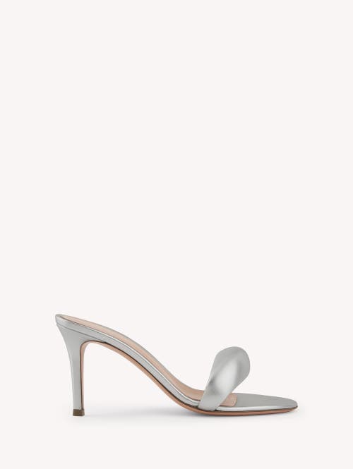 Gianvito Rossi Bijoux Mule 85 In Silver