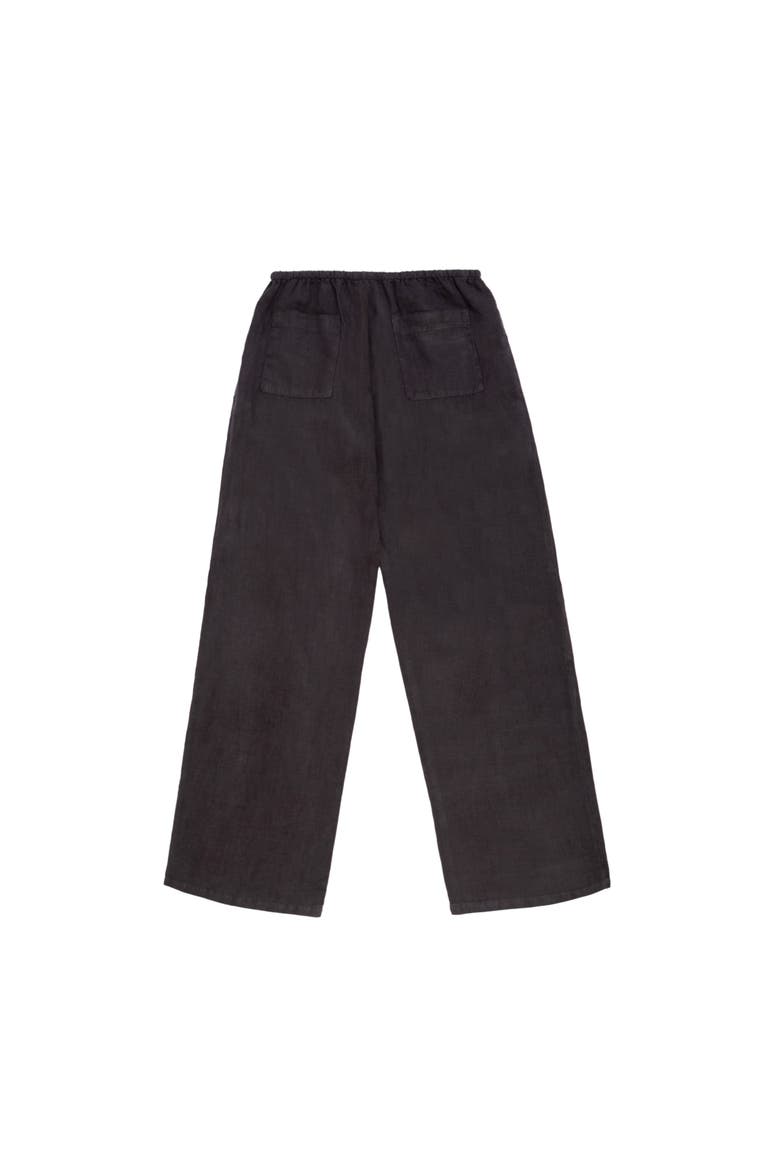 Linen Pants, Alternate, color, Black