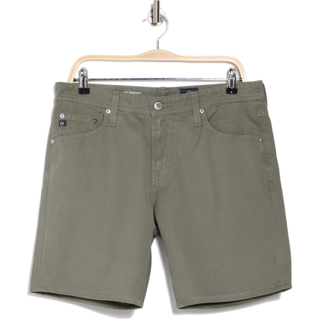 Ag Graduate Straight Leg Denim Shorts