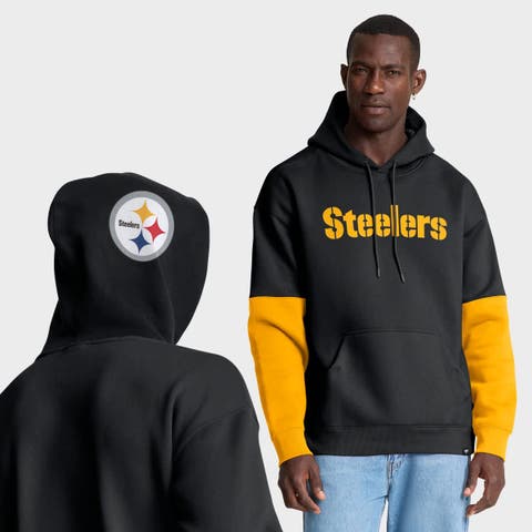 Men
s Fanatics Black Pittsburgh Steelers Helmet Pullover Hoodie