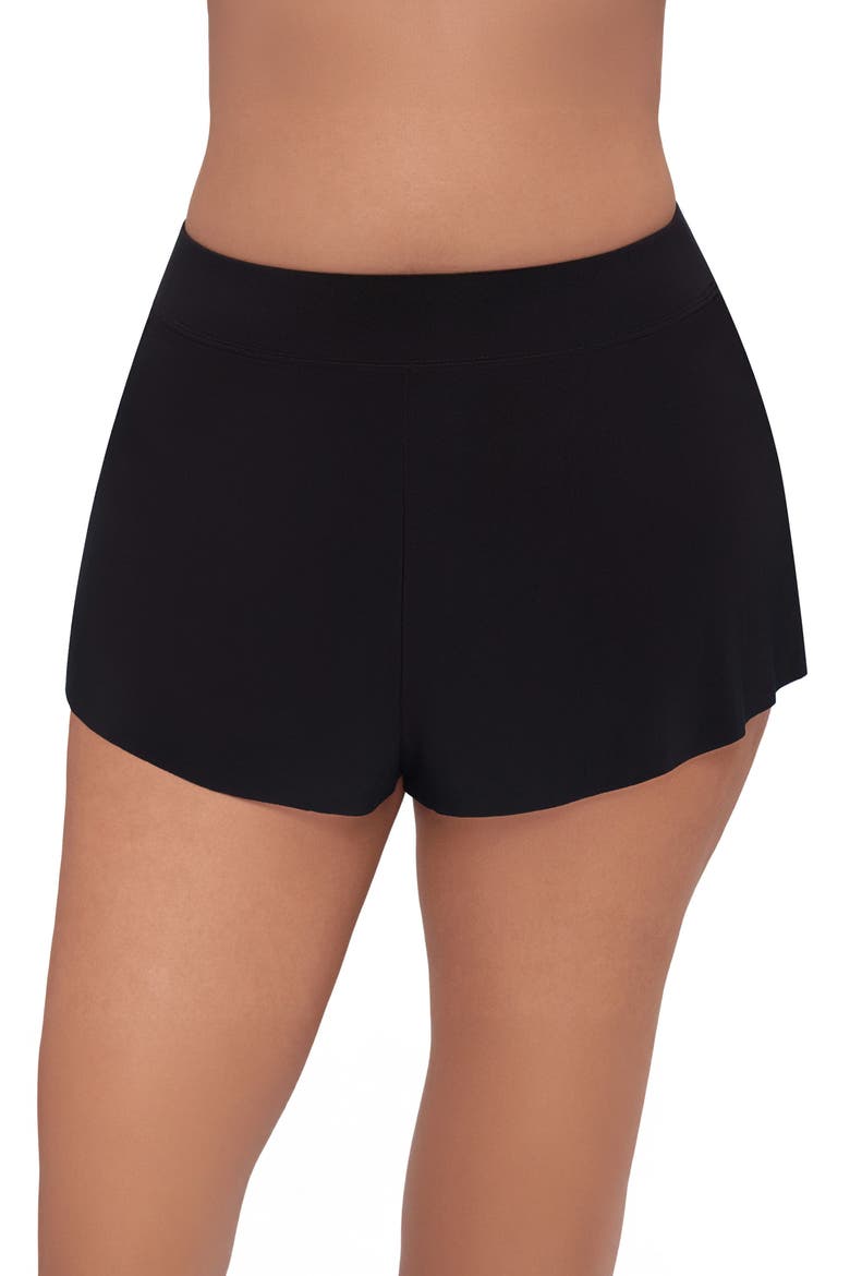 Mid-Rise Drape Control Swim Short, Main, color, Black