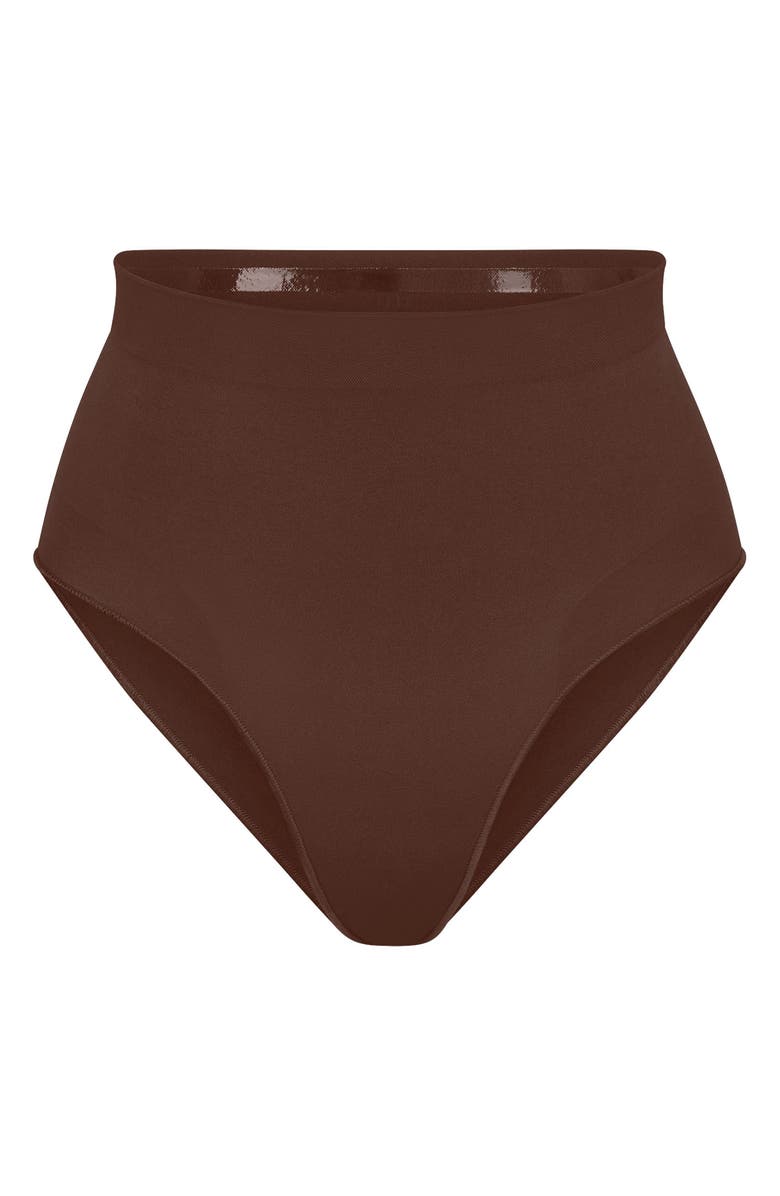 SKIMS Seamless Sculpt Mid Waist Briefs, Alternate, color, Cocoa