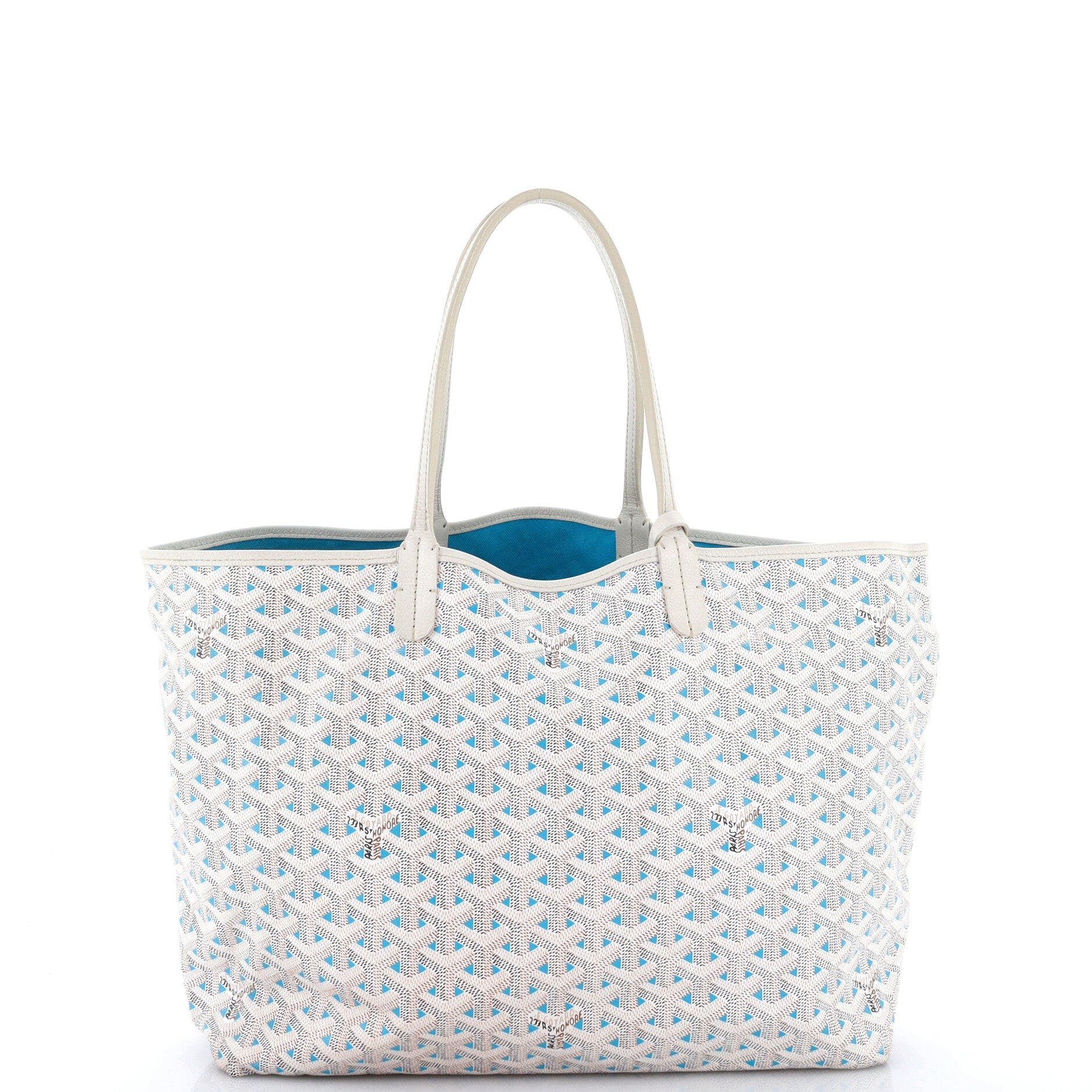 Saint Louis Tote Claire Voie Coated Canvas PM, Alternate, color, White