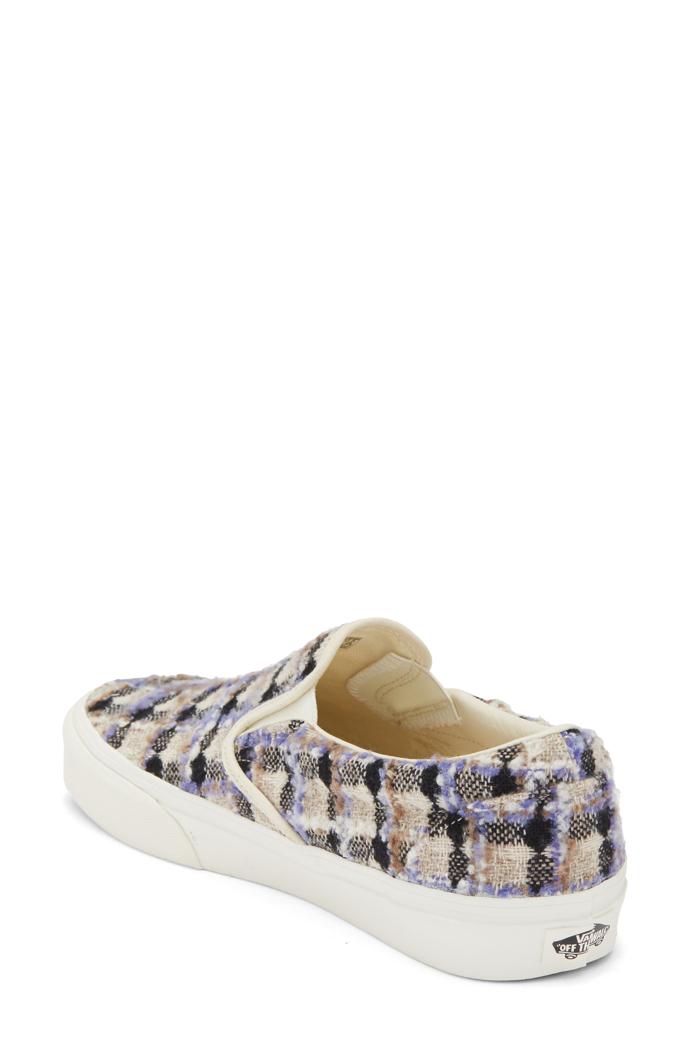 Classic Slip-On Sneaker, Alternate, color, BEADED WHITE CHECKERBOARD