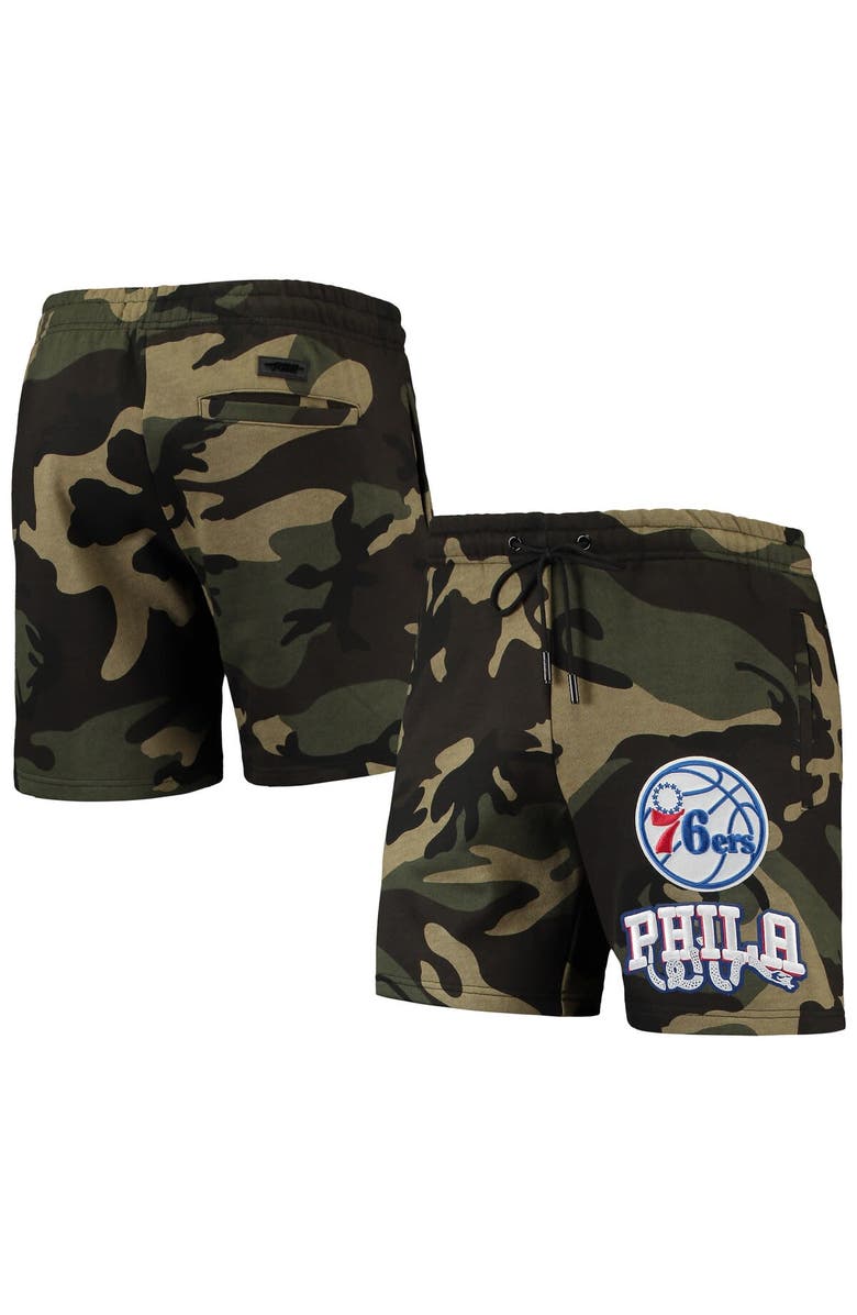 PRO STANDARD Men's Pro Standard Camo Philadelphia 76ers Team Shorts, Main, color, Camo