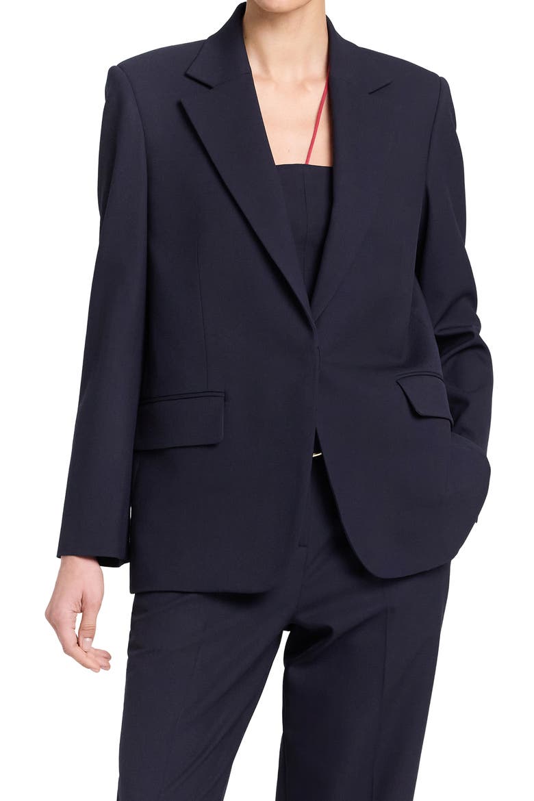 Jillian One-Button Blazer, Main, color, MIDNIGHT