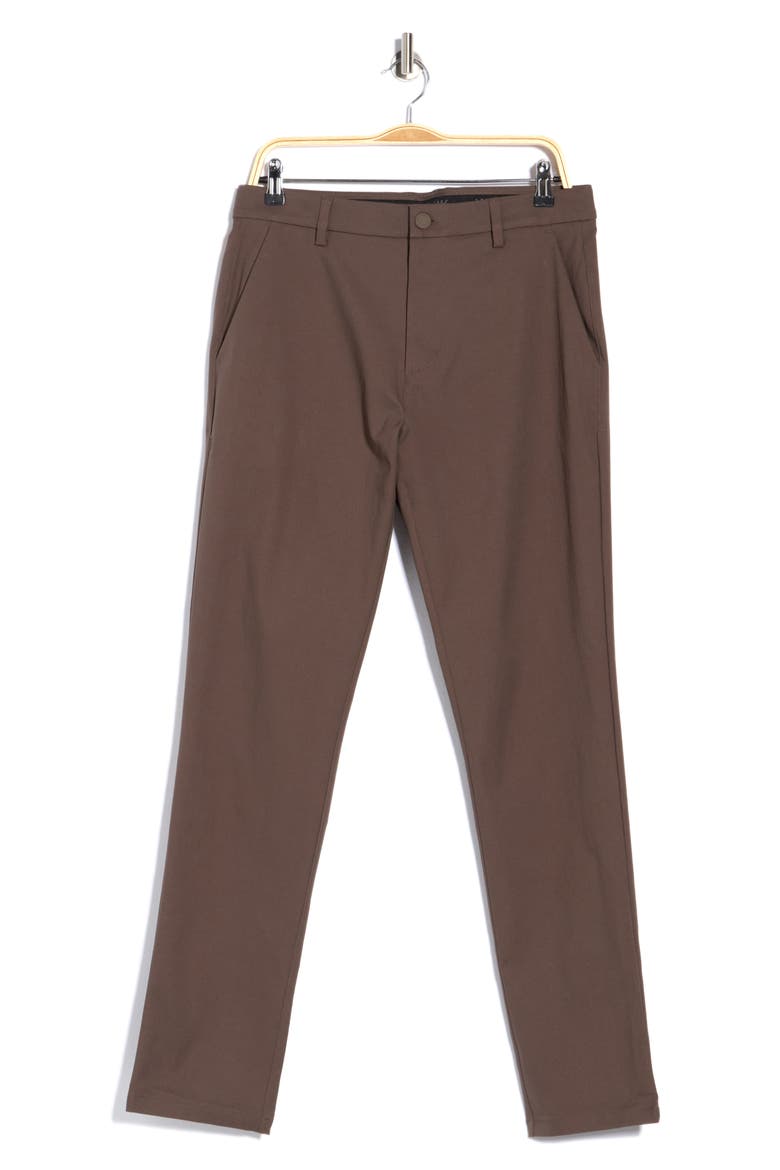 Gotham Slim Fit Water Repellent Pants, Alternate, color, CAFE NOIR