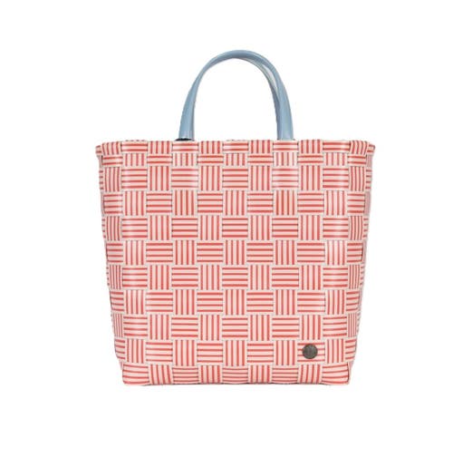 Handed By Joy Recycled Plastic Shopper In Coral Red