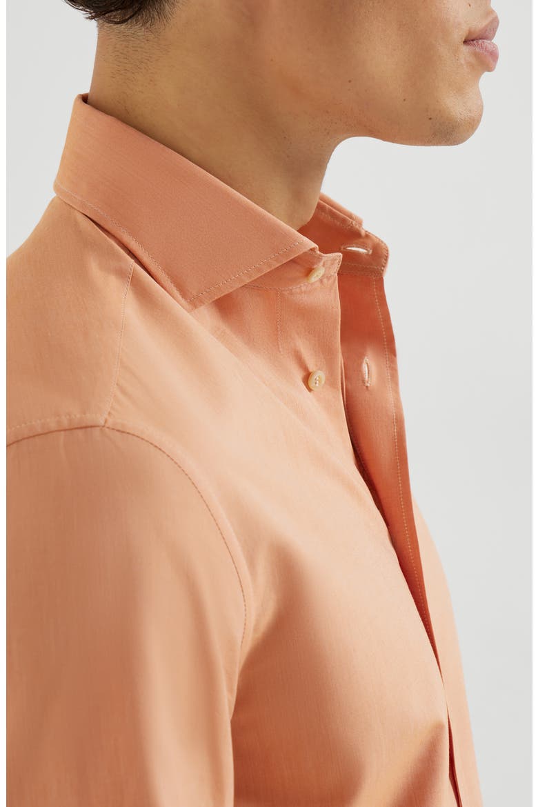 Poplin shirt, Alternate, color, Apricot