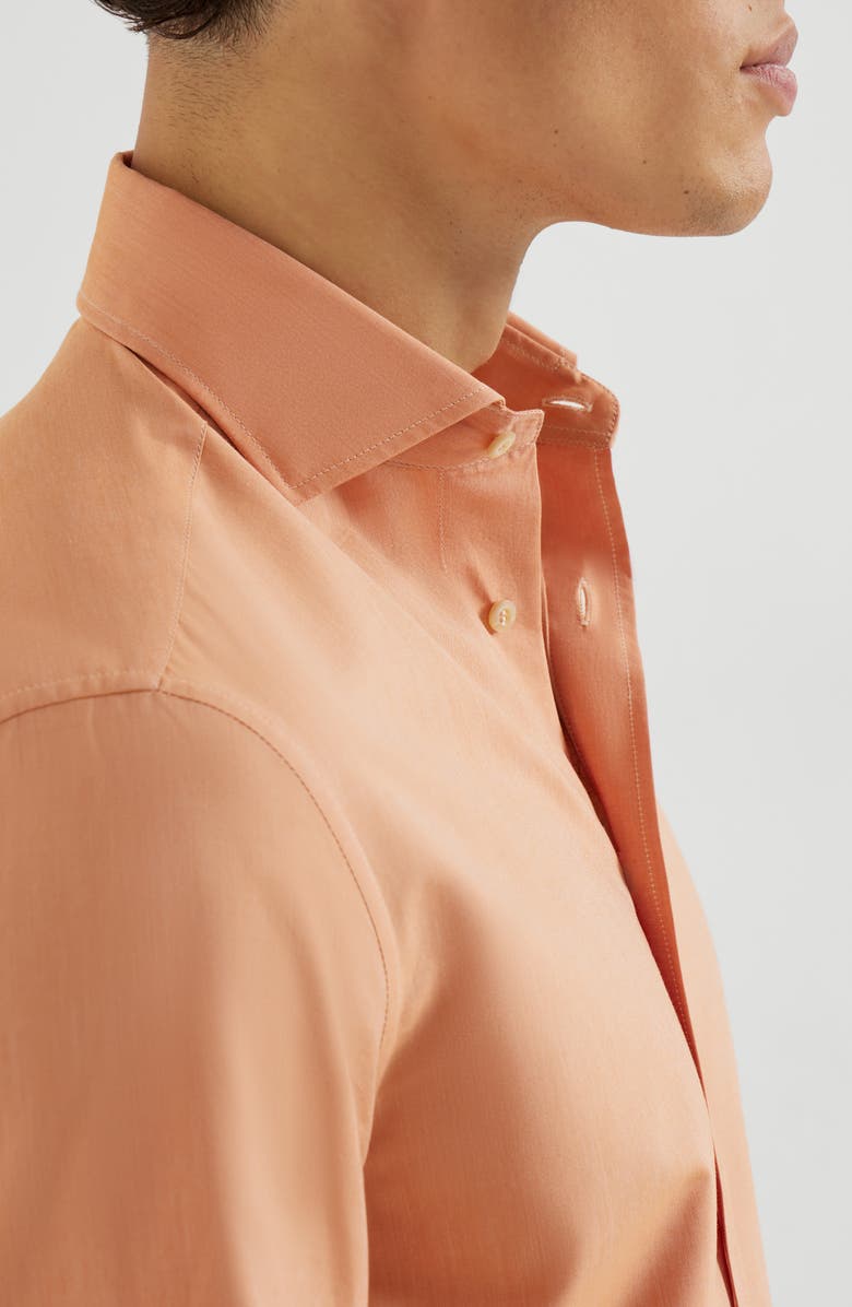 Brunello Cucinelli Poplin shirt, Alternate, color, Apricot