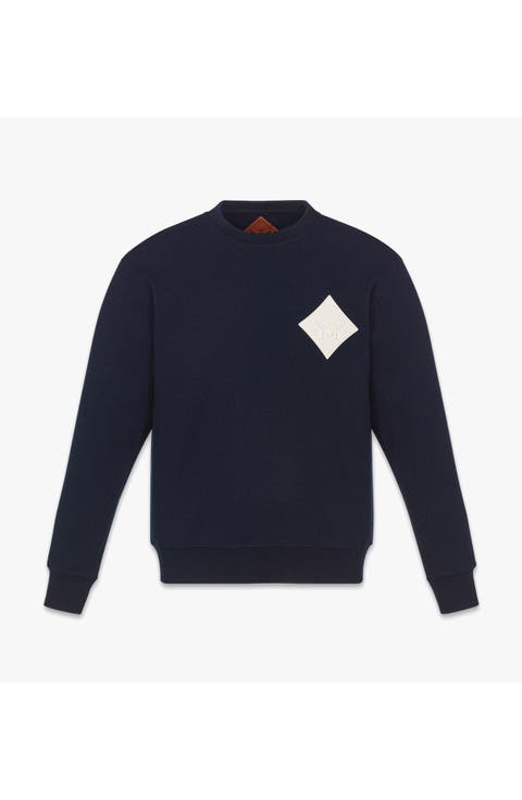 Logo Patch Bouclé Sweatshirt