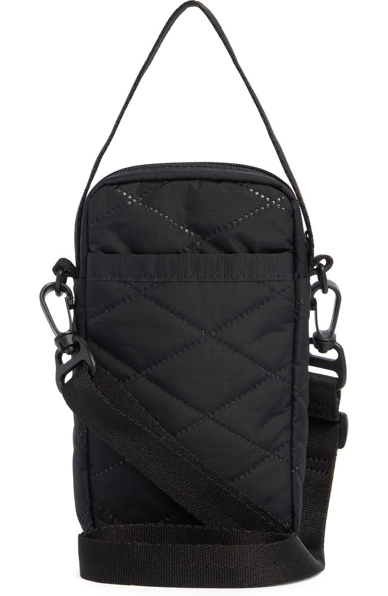 LeSportsac Mini Phone Crossbody Bag, Alternate, color, Black Cross Deboss