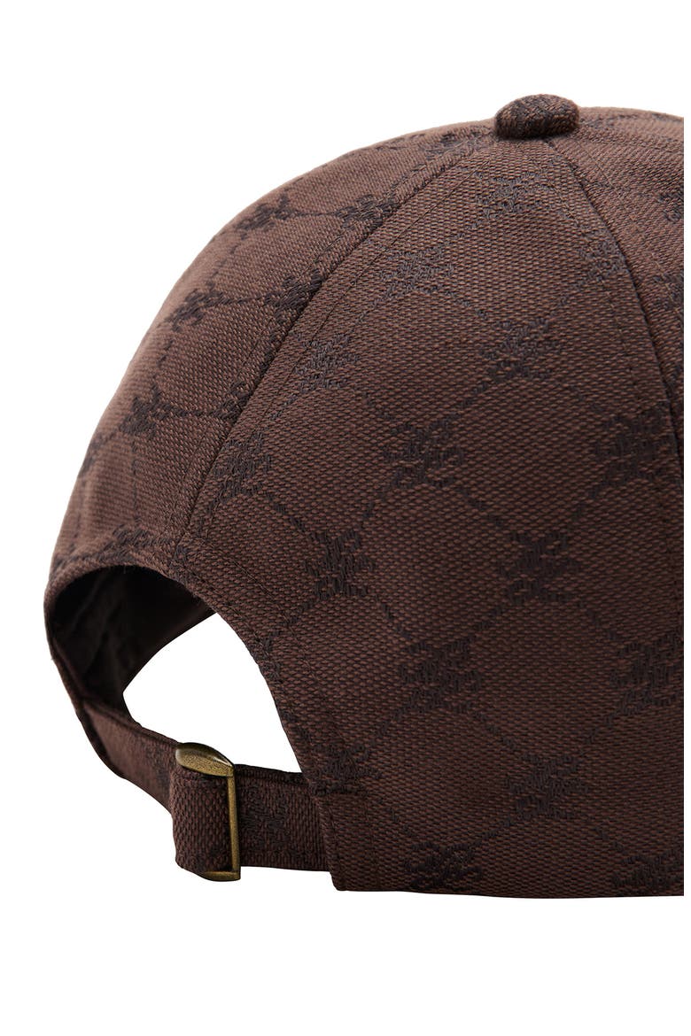 Jacquard Logo Baseball Cap, Alternate, color, CHOCOLATE