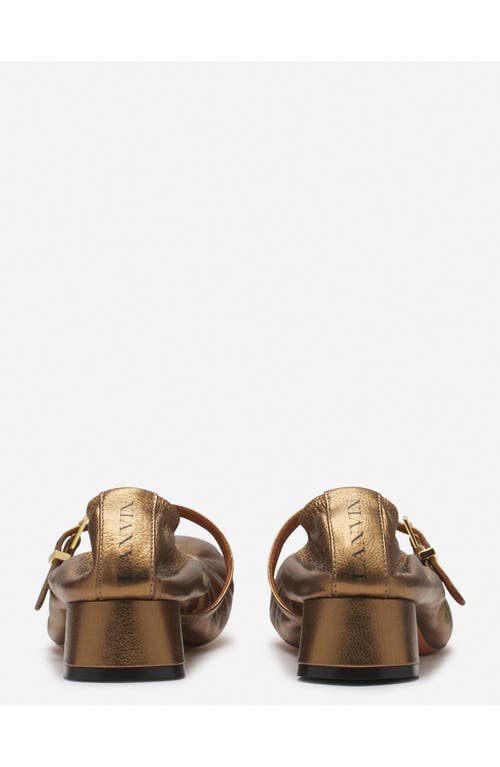 Lanvin Ballerina Mary Jane In Bronze