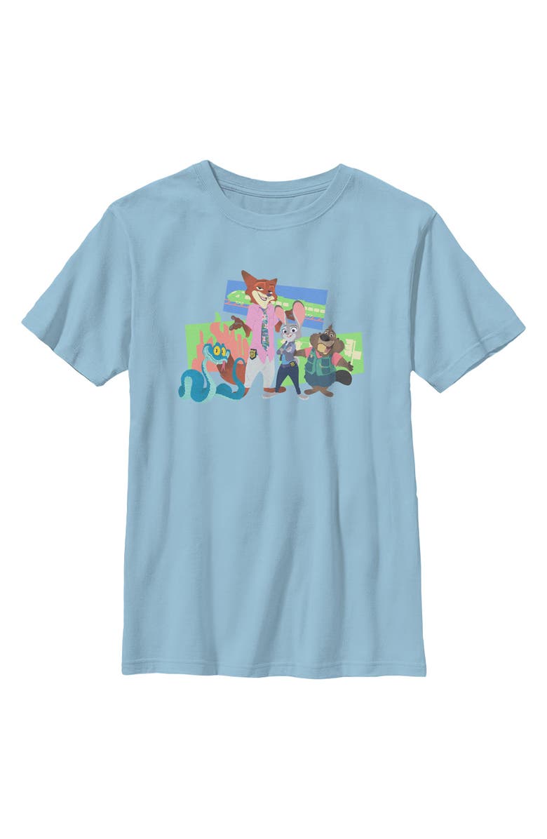 Zootopia 2 Boy's Zootopia 2 Judy Hopps and Friends Graphic T-Shirt, Main, color, Light Blue