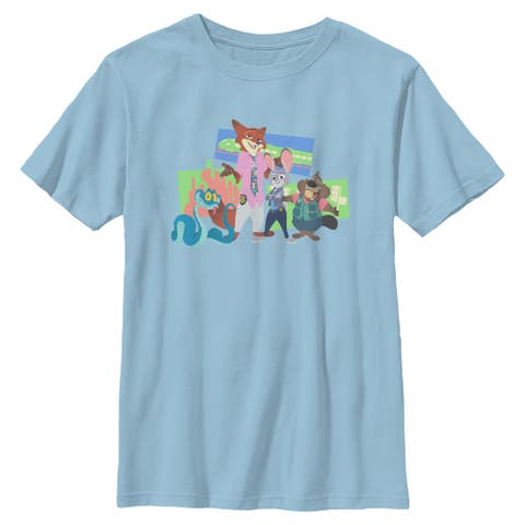 Boy's Zootopia 2 Judy Hopps and Friends  Graphic T-Shirt