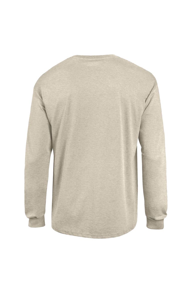 Men's Champion  Heather Oatmeal Ohio State Buckeyes Neutral Arch Long-Sleeve T-Shirt, Alternate, color, Oatmeal