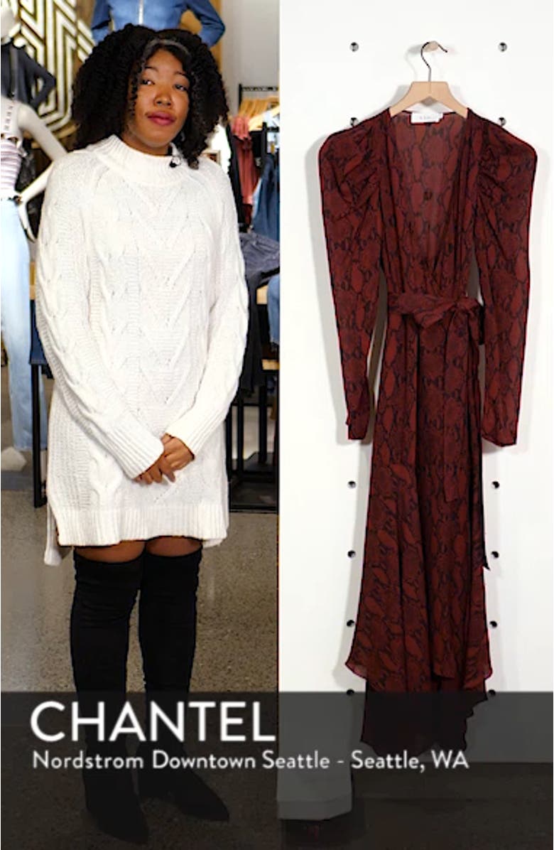 Tianna Silk Wrap Dress, sales video thumbnail