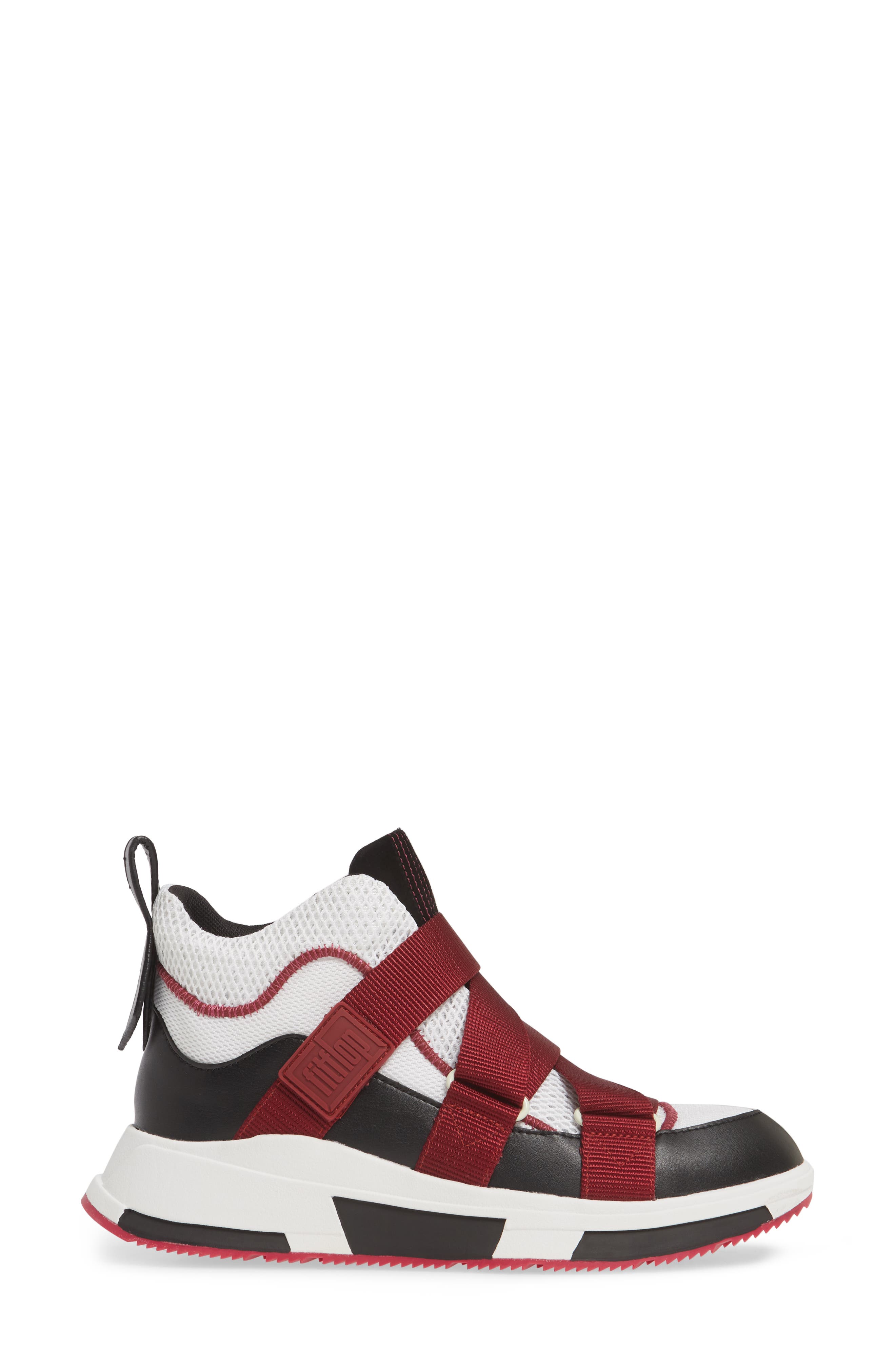 Andrea Z-Strap Sneaker, Alternate, color, FUCHSIA/ CREAM/ BLACK
