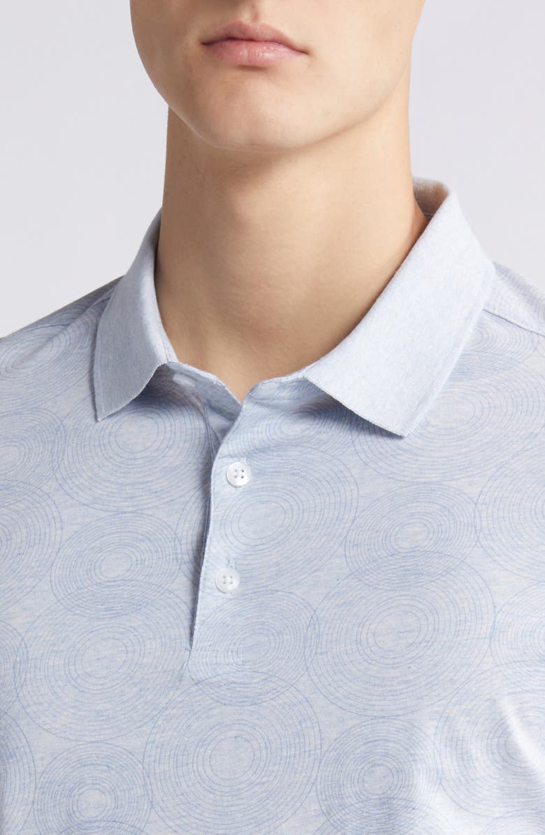 Robert Barakett Twain Medallion Print Polo, Alternate, color, 