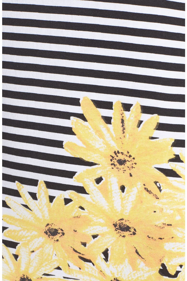 Sunflower Stripe Sheath Dress, Alternate, color, BLACK/ WHITE
