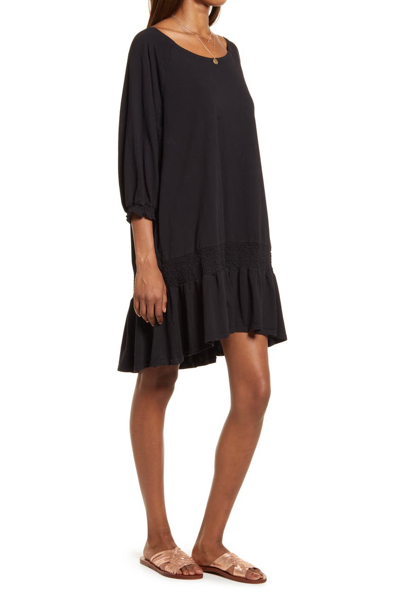 free-est Free People Jenny Minidress, Alternate, color, BLACK
