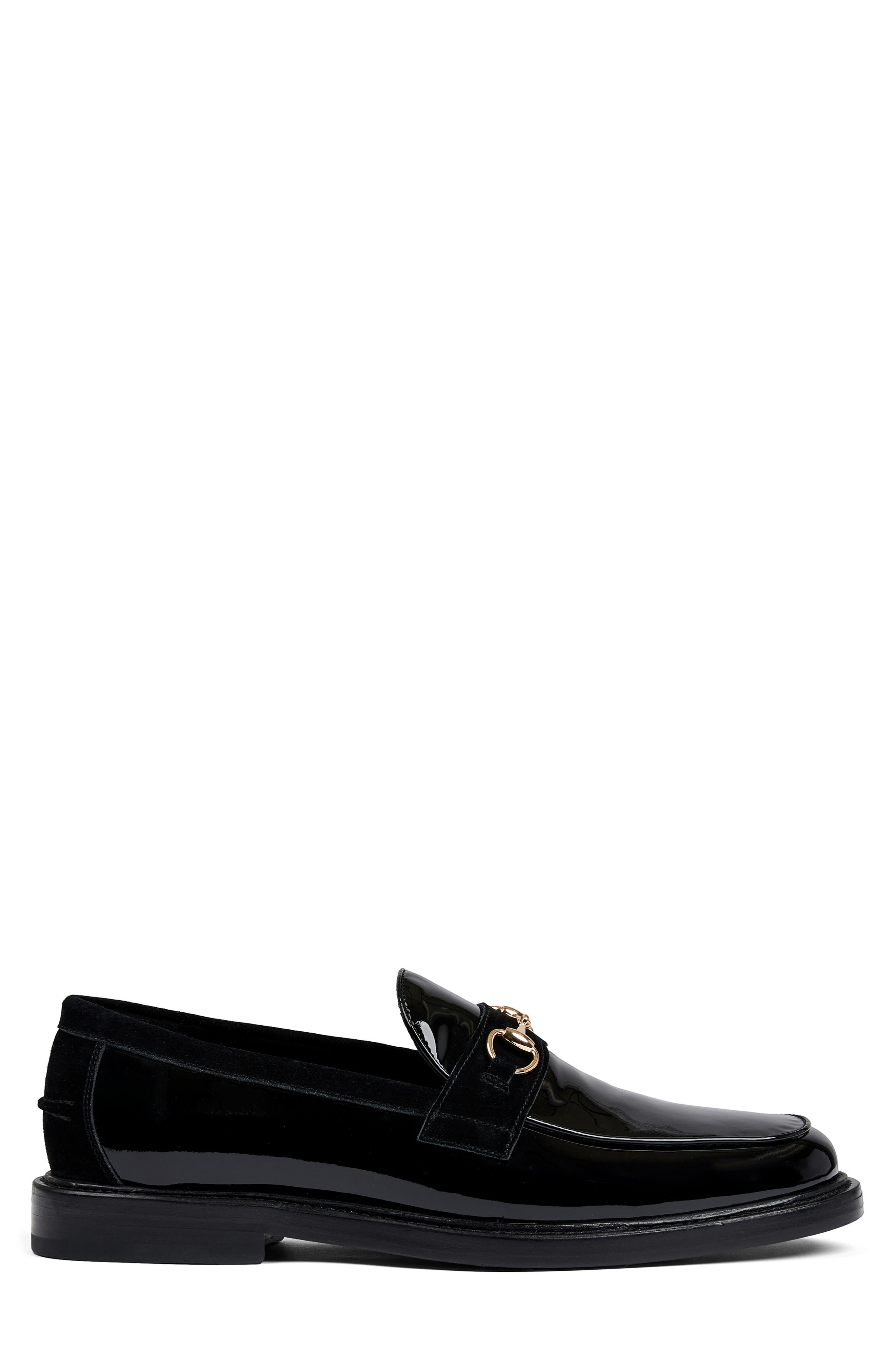 MARC NOLAN Boardwalk Bit Loafer, Alternate, color, Black Patent
